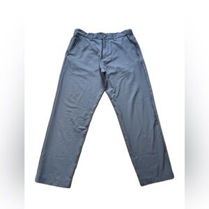 Marc New York Mens Pants Commuter Performance 4 Way Stretch Slim Fit Gray 34x30